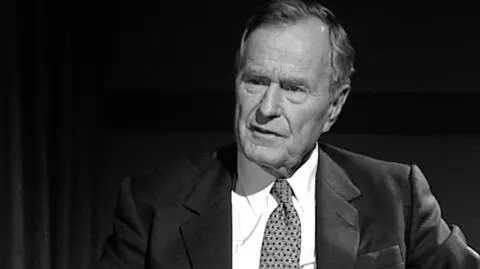 George H.W. Bush w rozmowie z "Faktami" TVN, 11 listopada 1999
