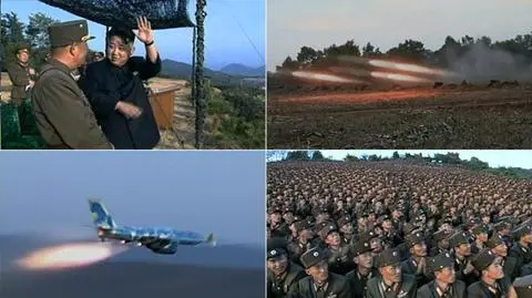 Bombardowanie, ostrzał i wielkie brawa. Armia Kima pręży muskuły