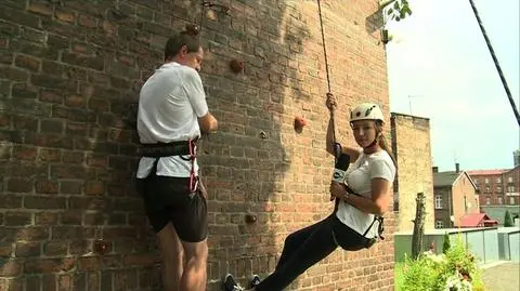 Nietypowa ścianka wspinaczkowa na familoku w Katowicach