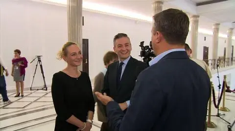 Robert Biedroń w Maciej Knapik w sejmie
