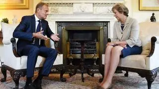 Donald Tusk spotkał się z brytyjską premier Theresą May