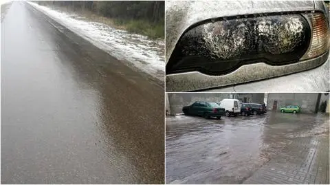 Gołoledź w gminie Szczecinek