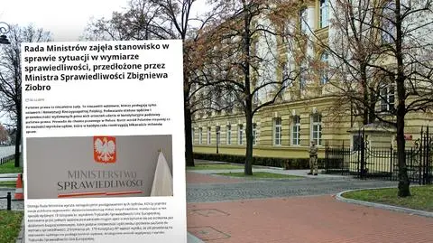 Rada Ministrów przyjęła stanowisko "w sprawie sytuacji w wymiarze sprawiedliwości"