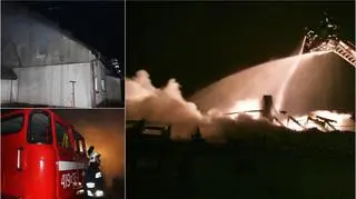 Pożar udało się opanować dopiero około godz