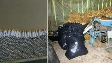 1600 paczek papierosów, pięć ton suszu. Policja rozbiła gang tytoniowy