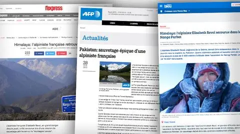 Francuskie media piszą o uratowaniu himalaistki przez Polaków