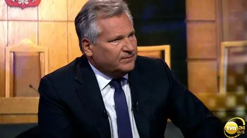 Aleksander Kwaśniewski był gościem programu "Świat"