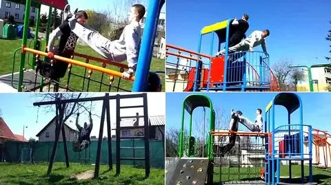 Street workout na placu zabaw