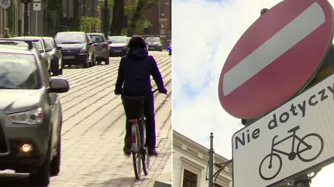 Kontraruch w centrum Łodzi. Rowerzyści mogą jechać pod prąd