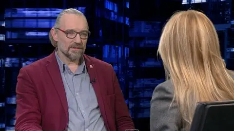 Mateusz Kijowski był gościem "Kropki nad i" TVN24