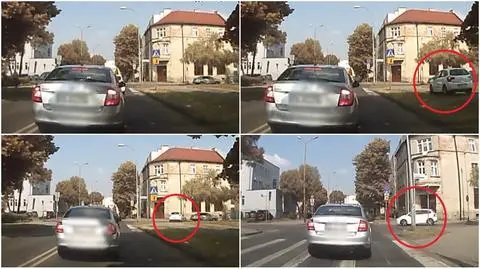 Kalisz: Autem pojechał po chodniku