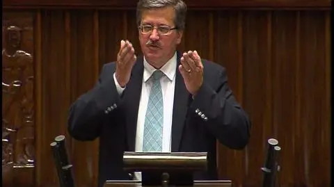 Bronisław Komorowski o referendum podatkowym