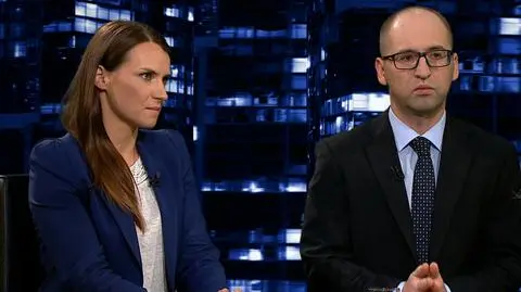 Agnieszka Pomaska i Adam Bielan w "Kropce nad i"