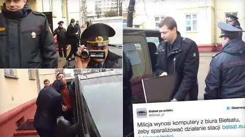 Zdaniem dziennikarzy Biełsatu działania milicji mają związek z informowaniem stacji o protestach na Białorusi. Nagranie z 25 marca