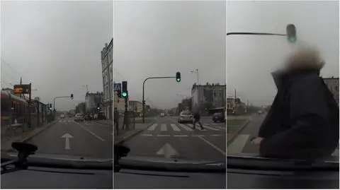 Pieszy miał 0,5 promila i wybiegł na czerwonym świetle