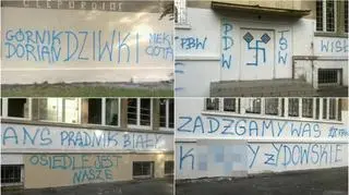 "Nowe" graffiti na murach szkoły