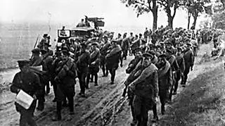 Skazany na 3 lata więzienia w 1949 roku powiedział, że "Związek Radziecki w ostatniej wojnie dla Polski nic nie zrobił". Na zdjęciu agresja ZSRR na Polskę 17 września 1939 roku