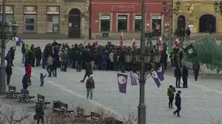 Manifestacja antyrządowa we Wrocławiu