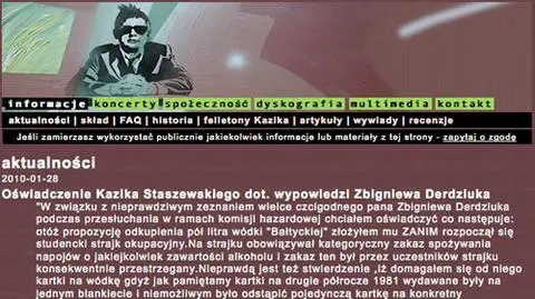 Kazik śpiewa o Derdziuku, a Derdziuk zeznaje