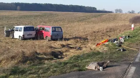 Wypadek dwóch busów w Lubuskiem. 9 osób w szpitalu