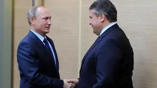 Sigmar Gabriel spotkał się z Władimirem Putinem w październiku zeszłego roku 