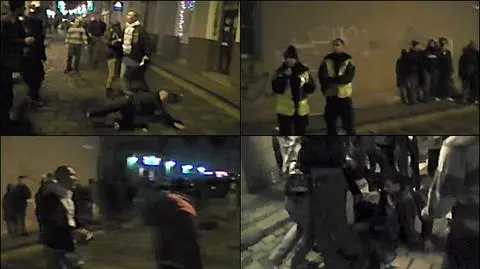 Bójka w Opolu na amatorskim nagraniu