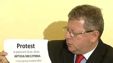 Aptekarze ogłaszają protest