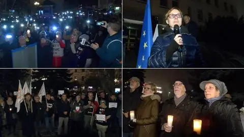 Olsztyn. Demonstracja poparcia dla sędziego Pawła Juszczyszyna