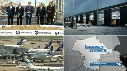 Premier Morawiecki zapowiada rozbudowę portu lotniczego w Radomiu ("Polska i Świat" z 7.05.2019)