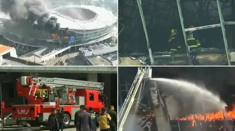Stadion klubu Carlosa Teveza w ogniu