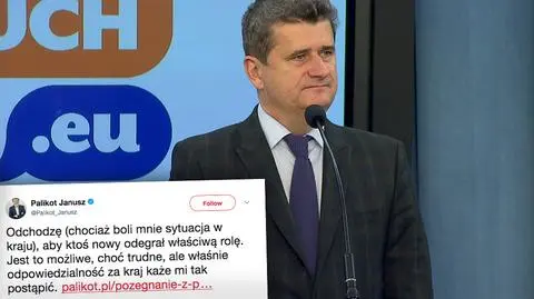 Janusz Palikot złożył mandat poselski 11.09.2015 roku (wideo archiwalne)