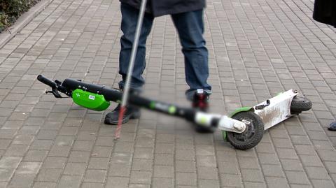 Apel Polskiego Związku Niewidomych w sprawie hulajnóg