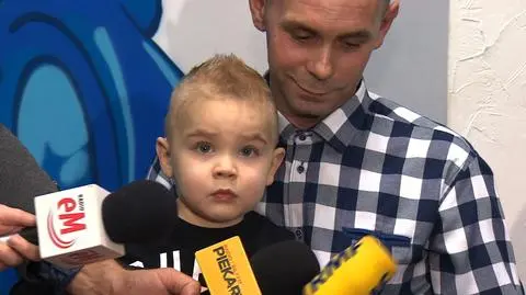 Mikołaj z tatą Michałem Sztojerem