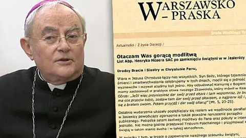 Abp Hoser napisał list do wiernych