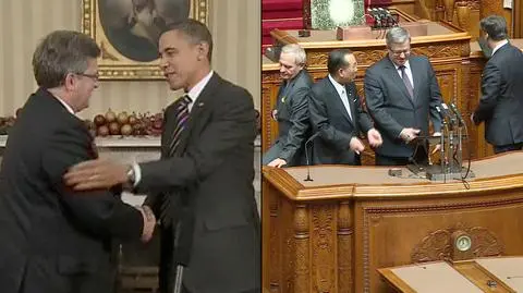 Zagraniczne wizyty Komorowskiego obfitowały w głośne cytaty. W Japonii rzucił m.in. "Chodź szogunie" 