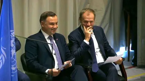 Polish President Andrzej Duda and the President of the European Council Donald Tusk 