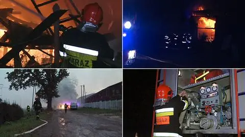 Spaliła się hala produkcji szczotek. "Dogaszamy pogorzelisko i rozbieramy dach" 