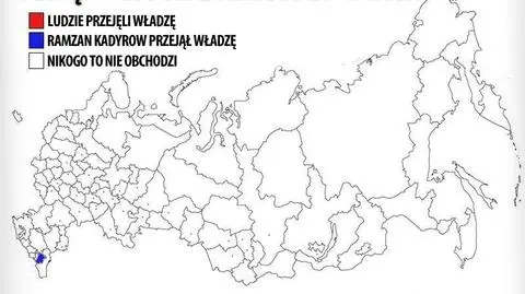 Pozazdrościli Ukrainie? Mapka "walki o władzę", wersja rosyjska
