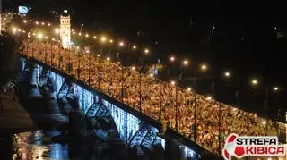 Droga powrotna kibiców ze Stadionu Narodowego