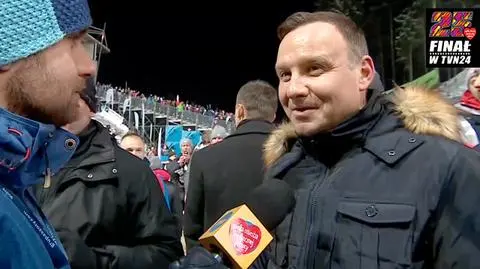 Andrzej Duda powiedział, że wspiera WOŚP