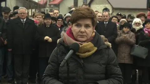 Premier Beata Szydło w gminie Koniecpol
