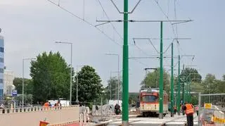 Tramwaje testowały torowisko już pod koniec maja