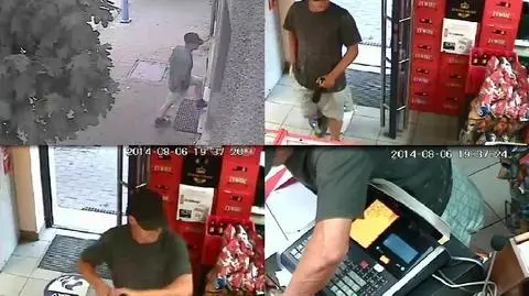 Brutalny napad na sklep monopolowy. Policja szuka sprawcy