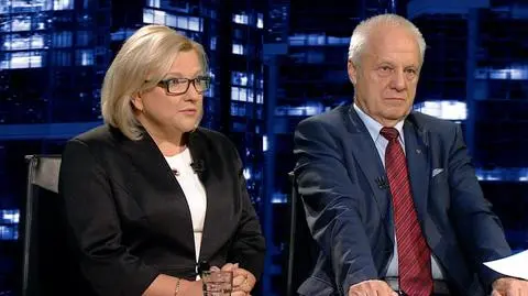 Beata Kempa i Stefan Niesiołowski byli gośćmi "Kropki nad i"