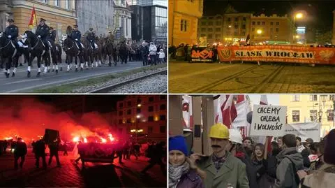 Dzień Niepodległości we Wrocławiu: dwa marsze i utrudnienia dla kierowców