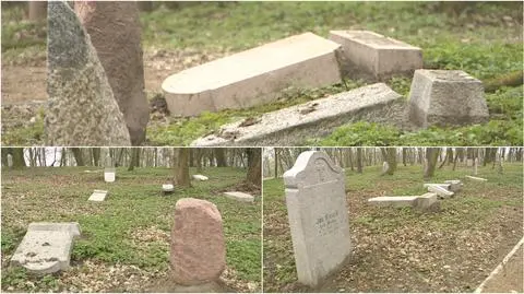 To dzieci zniszczyły płyty nagrobne 