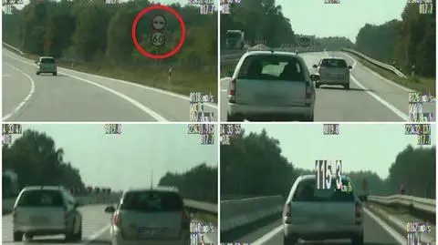 Pędził 55km/h za szybko, wyprzedzał na zwężeniu. Policji tłumaczył, że świetnie zna trasę