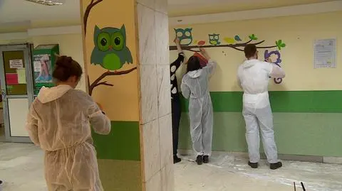 Najpierw wyremontowali klinikę, teraz ozdabiają jej ściany