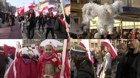 Radosna Parada Niepodległości we Wrocławiu. "Należy cieszyć się z wolności"