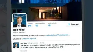 Ambasador Niemiec zamieścił wpis na Twitterze